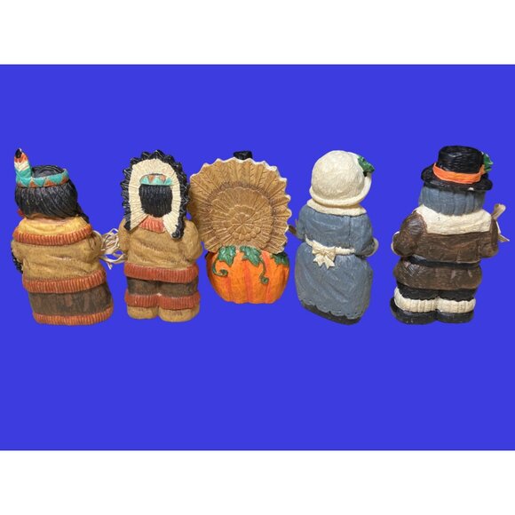 Thanksgiving Figures Set of 5 Table Top Decor - Picture 6 of 8